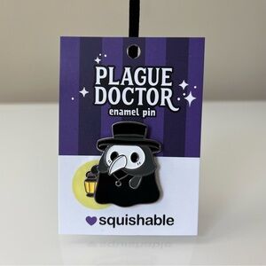 NWT Squishable Plague Doctor Enamel Pin